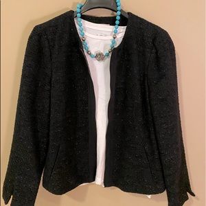 Gap blazer suit jacket with sparkle black color size Medium